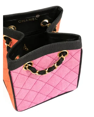 CHANEL Pre-Owned 1990年製 キルティング トート オレンジ - サムネイル5