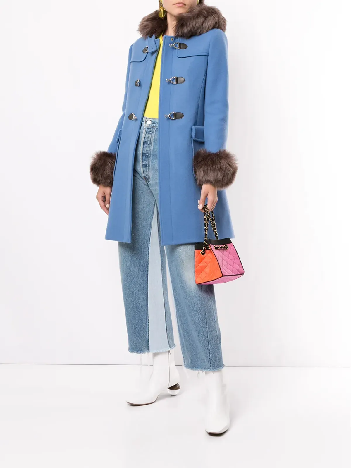 CHANEL Pre-Owned 1990年製 キルティング トート オレンジ - 画像2
