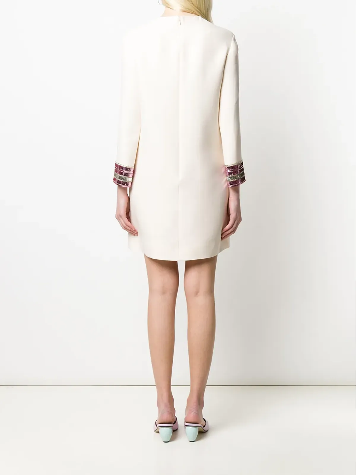 Valentino Garavani スパンコール刺繍ミニドレス - 画像4