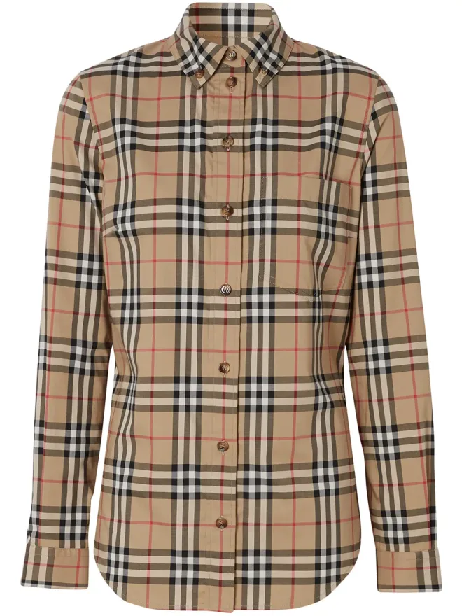 Burberry Burberry ヴィンテージチェック ボタンダウンシャツの商品画像