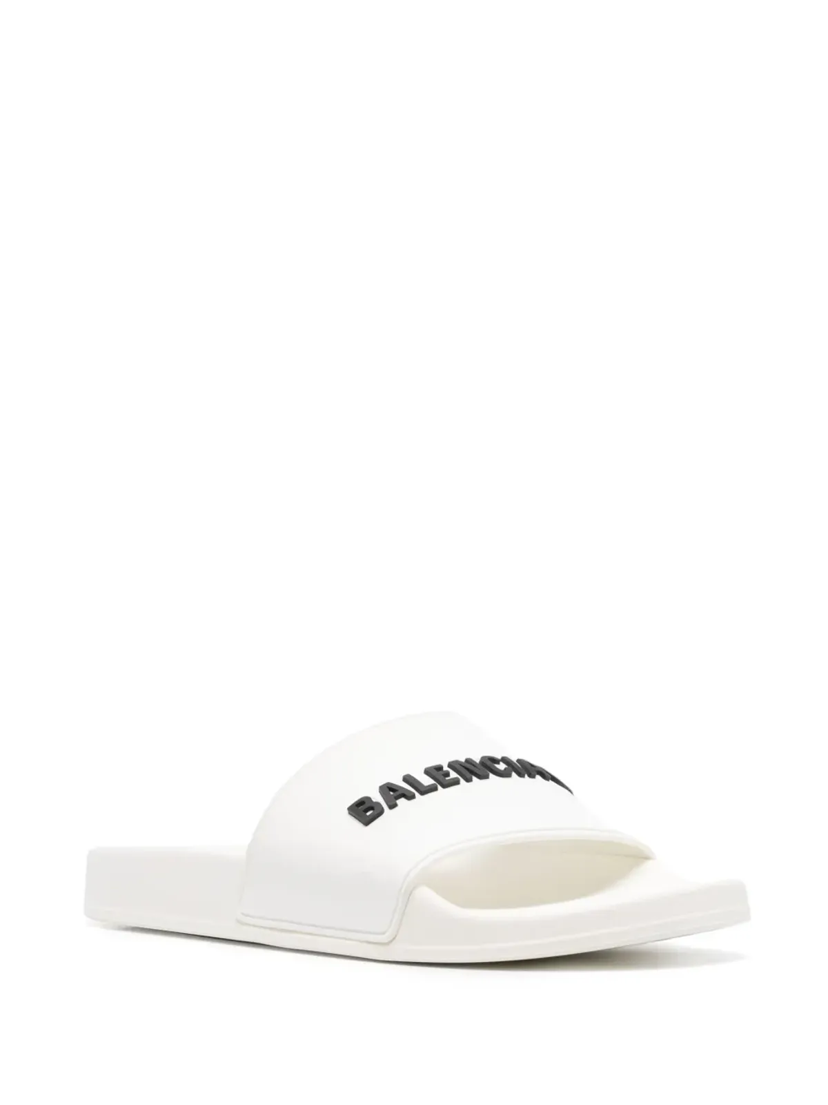 Balenciaga ロゴエンボスド・スライドサンダル - 画像2