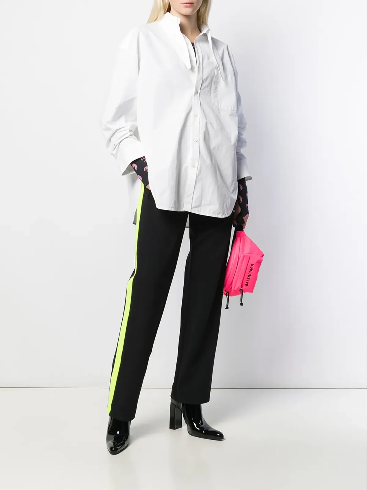 Balenciaga ハイライズ・トラックパンツ - ブラック - 画像2