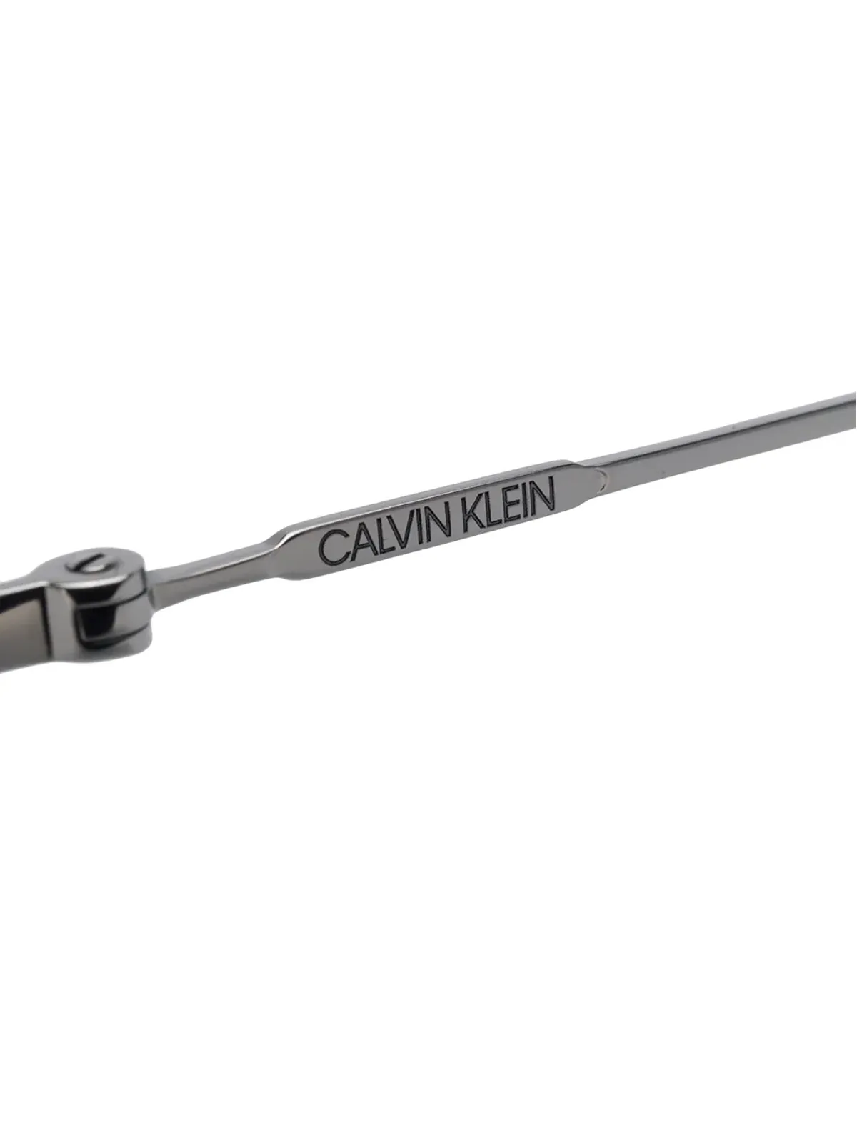 Calvin Klein ツートーン丸型フレーム サングラス - ブルー - 画像3
