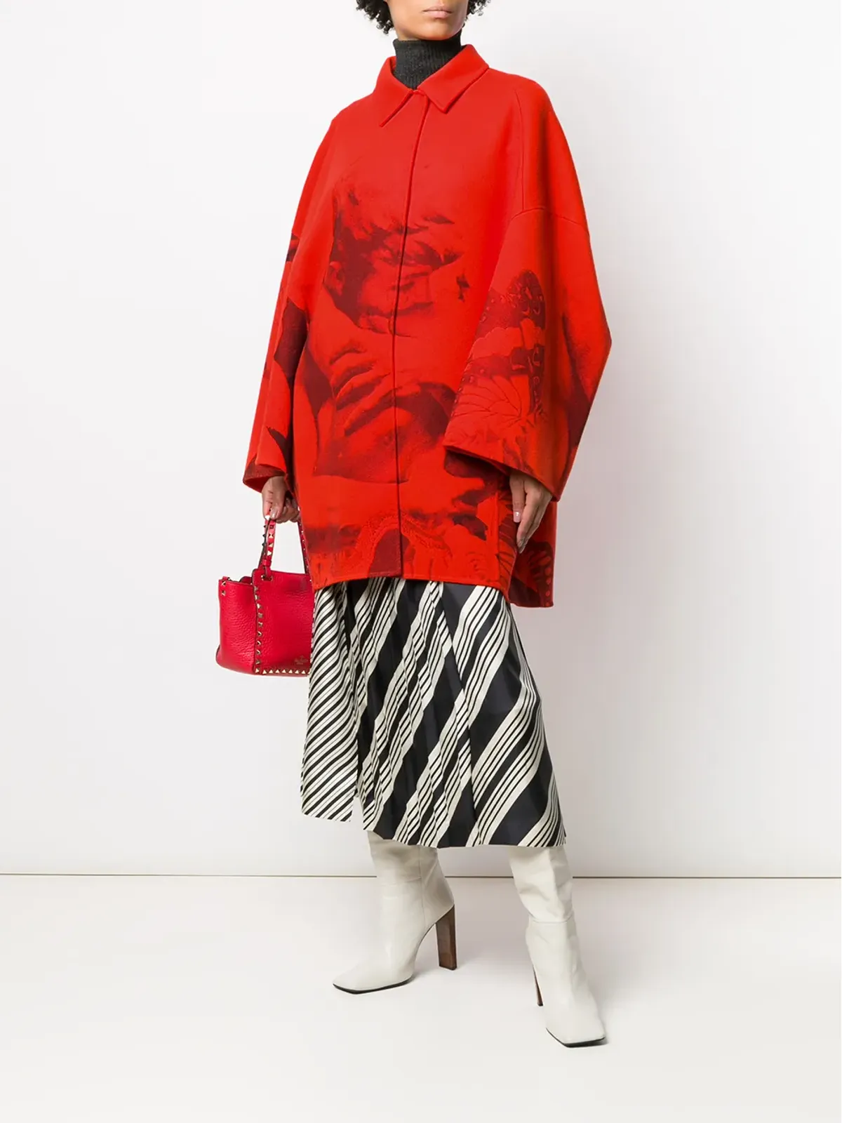 Valentino Garavani x Undercover Lovers print オーバーサイズコート - 画像2
