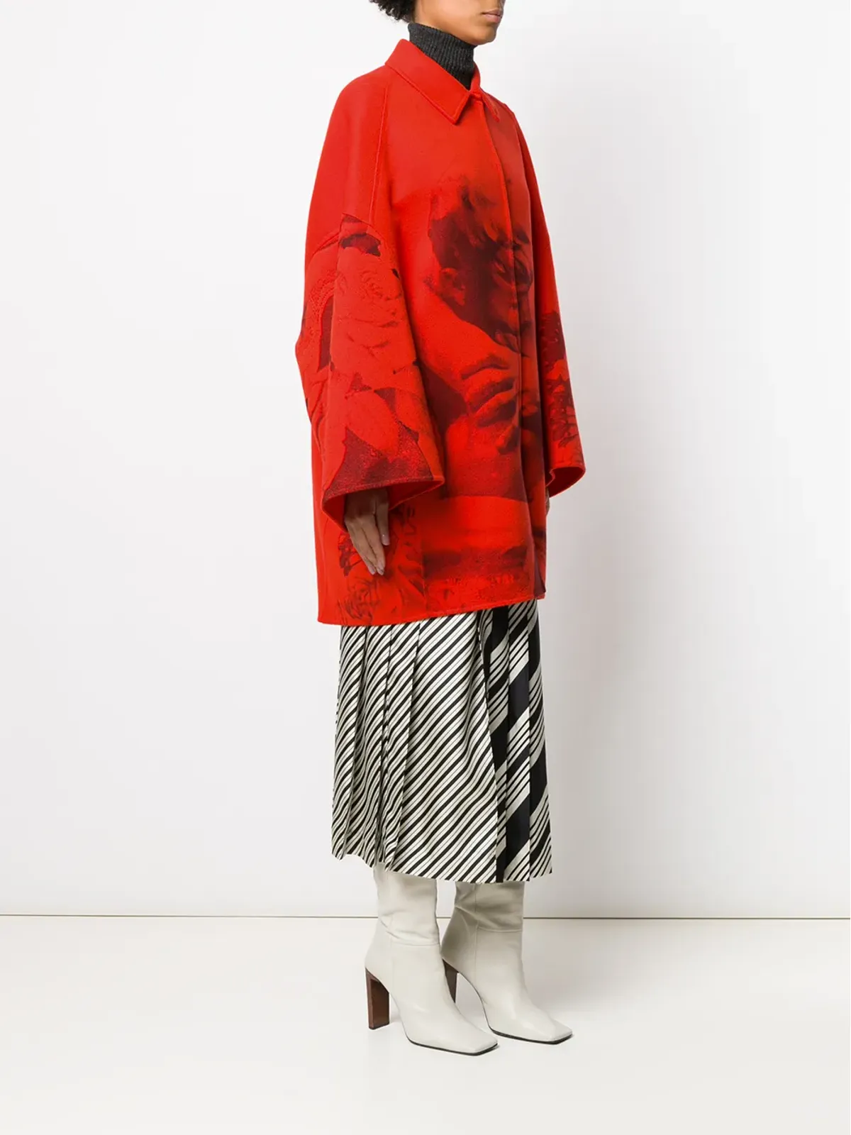 Valentino Garavani x Undercover Lovers print オーバーサイズコート - 画像3
