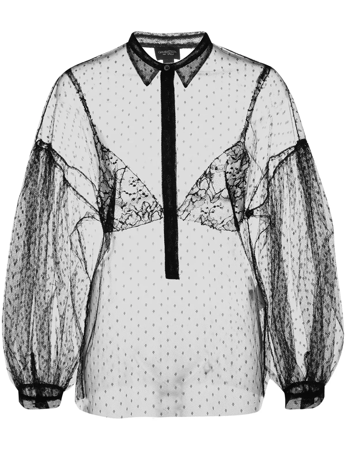 Giambattista Valli シアーレースシャツ - 画像1