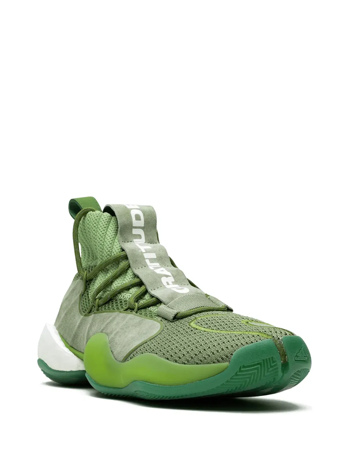 adidas x Pharrell Williams Crazy BYW High グリーン スニーカー - 画像2