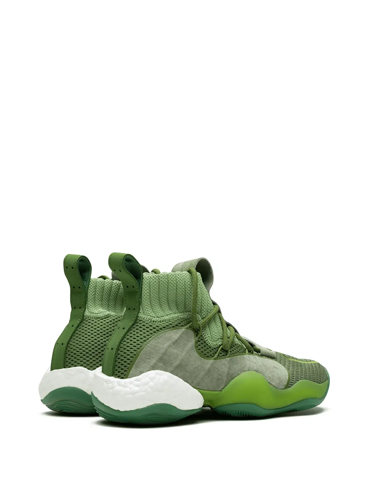 adidas x Pharrell Williams Crazy BYW High グリーン スニーカー - 画像3