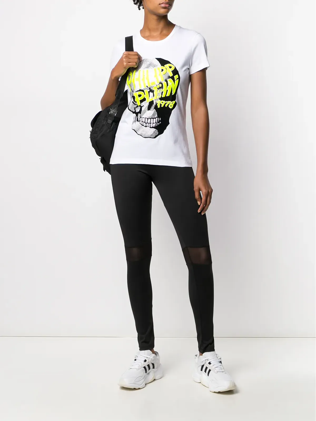 Philipp Plein スカル装飾の半袖Tシャツ ホワイト - 画像2