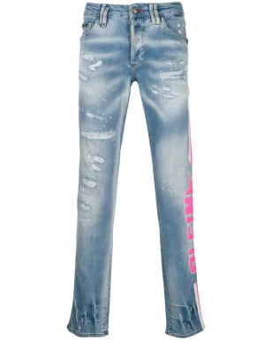 Philipp Plein スーパーストレートカット Plein Star ジーンズ - サムネイル1