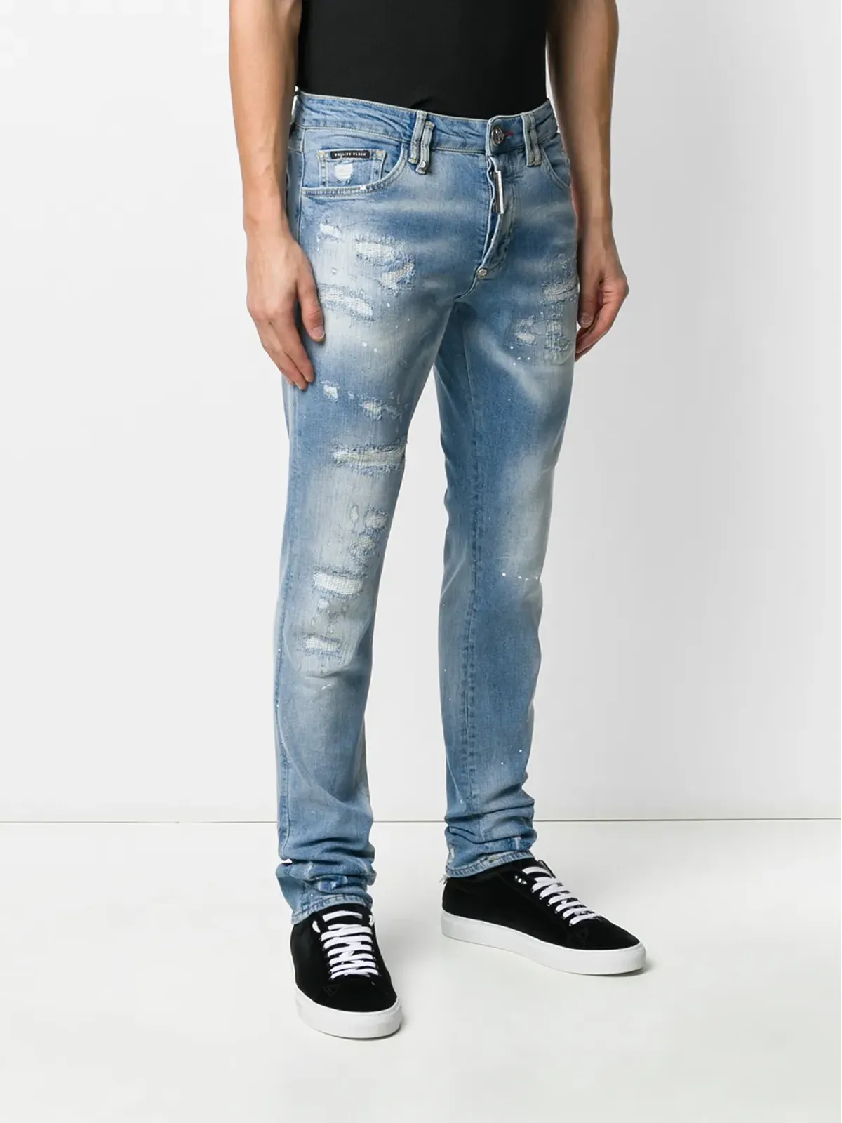 Philipp Plein スーパーストレートカット Plein Star ジーンズ - 画像3