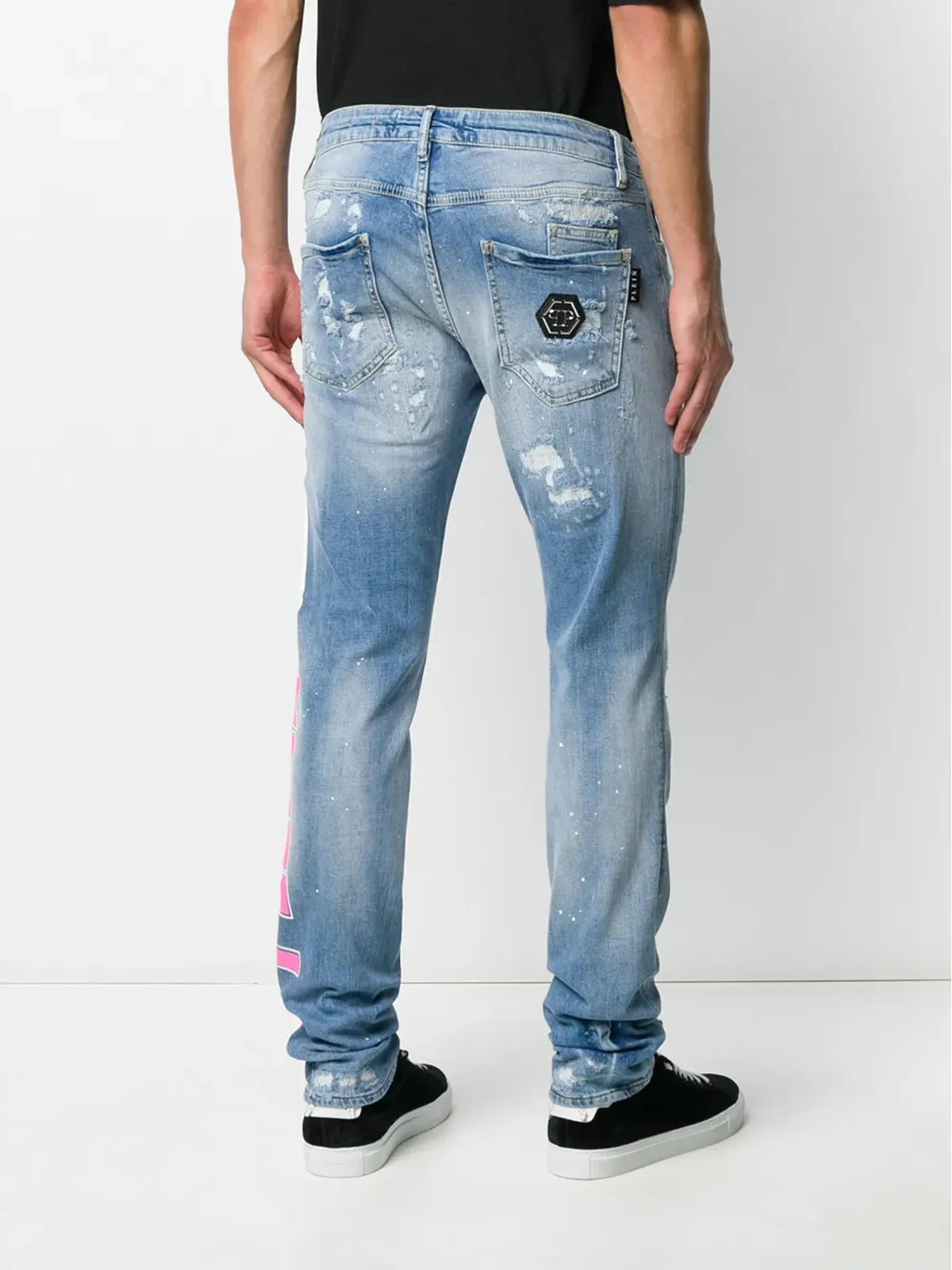 Philipp Plein スーパーストレートカット Plein Star ジーンズ - 画像4