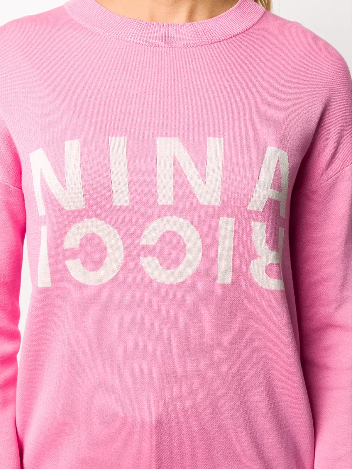 Nina Ricci ニットロゴジャンパー - ピンク - 画像5