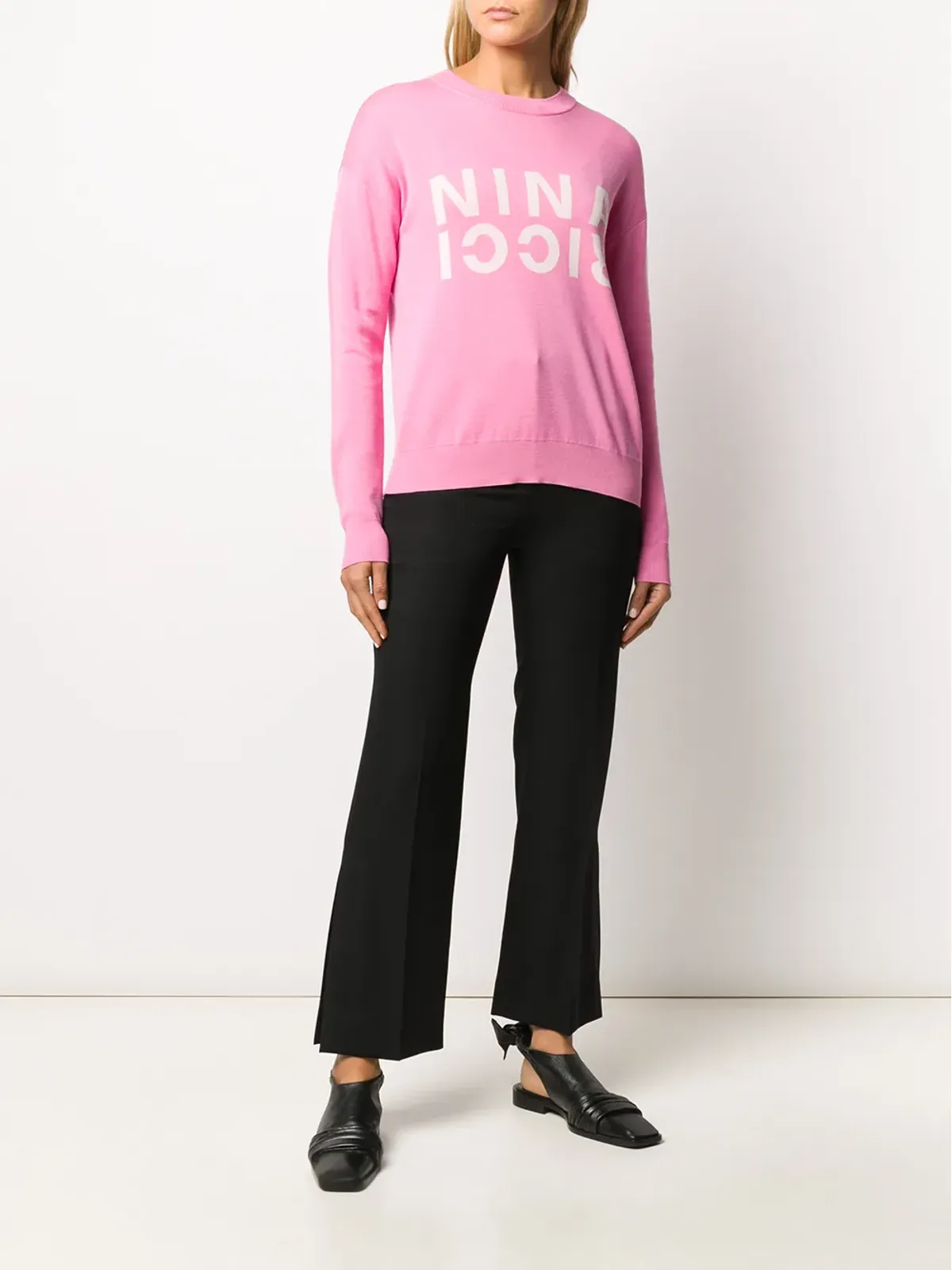Nina Ricci ニットロゴジャンパー - ピンク - 画像2