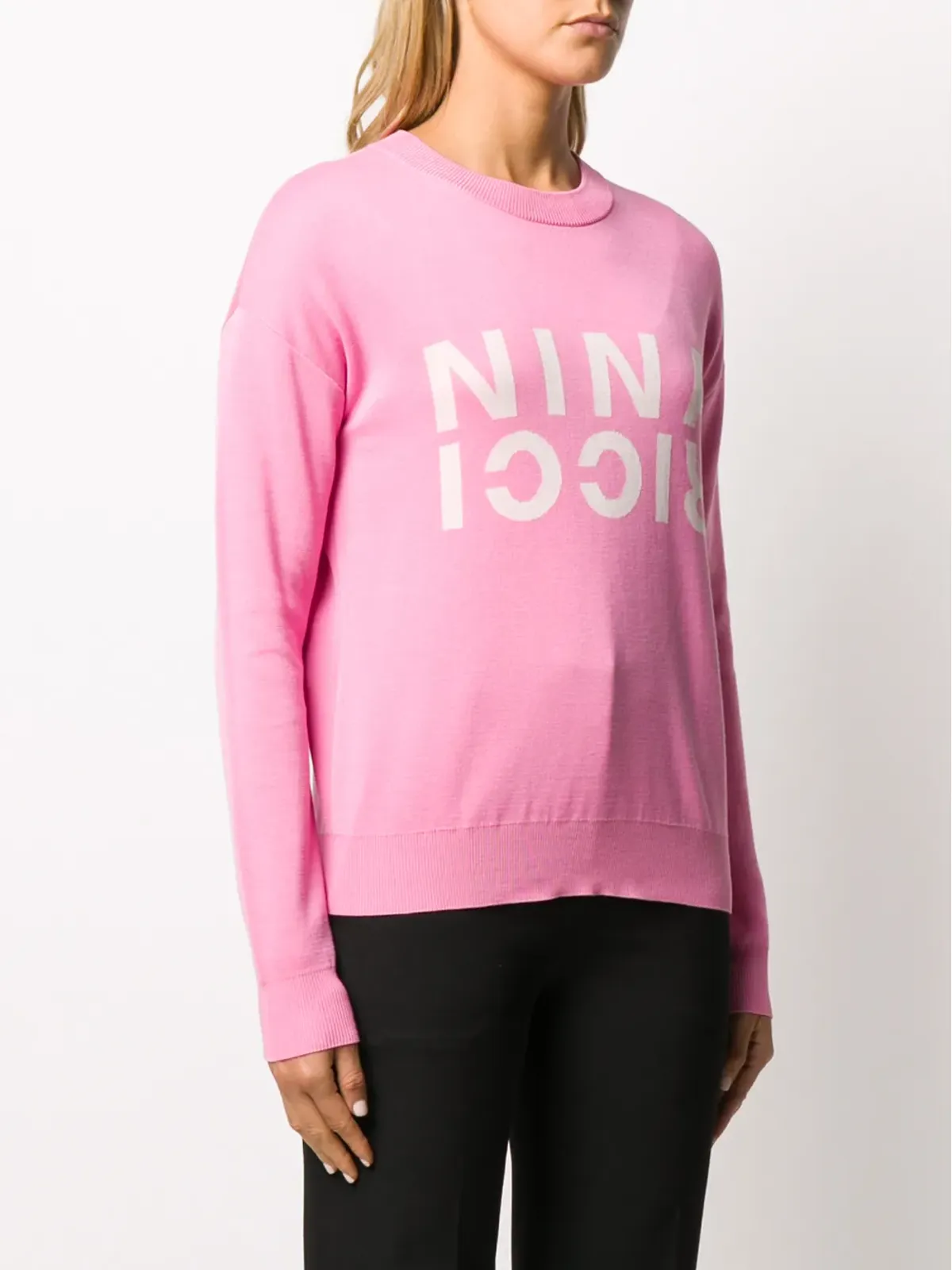 Nina Ricci ニットロゴジャンパー - ピンク - 画像3