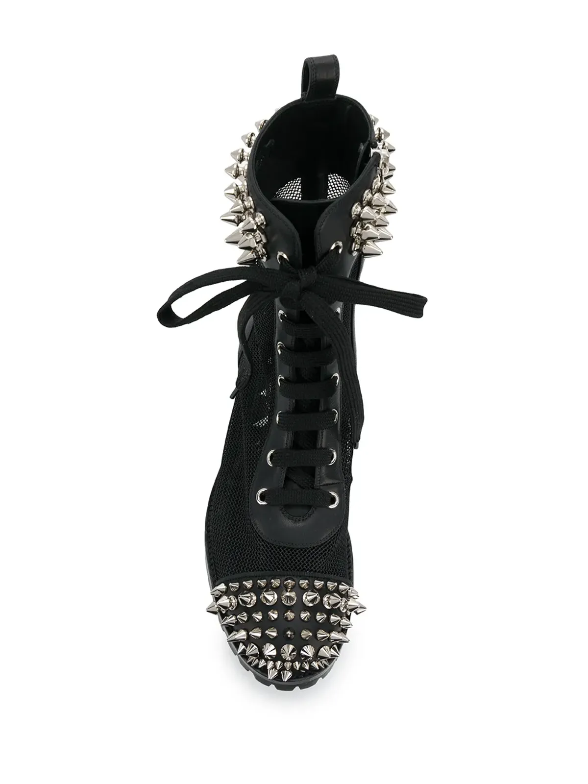 Philipp Plein スタッズ付き35mmレースアップブーツ - 画像4