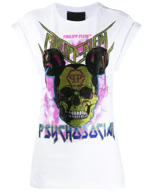 Philipp Plein クリスタルスカルプリント Tシャツ - サムネイル1