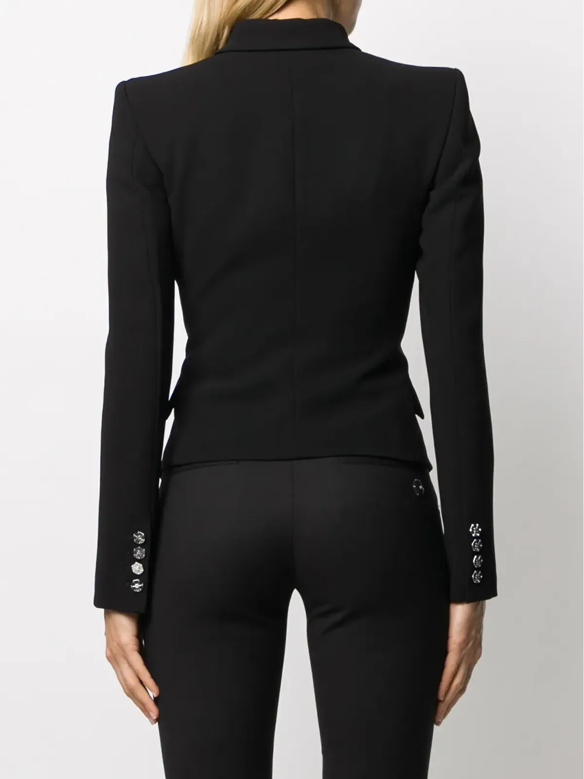 Philipp Plein ダブルブレストクリスタル装飾ブレザー - 画像4
