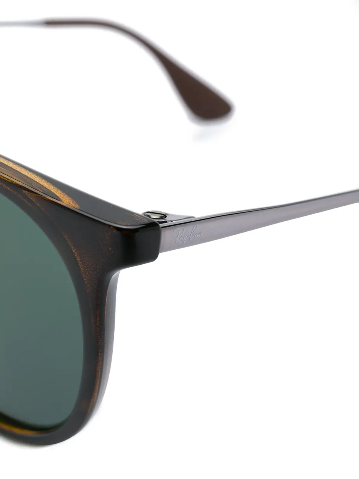 Ray-Ban ブラウンべっ甲柄 丸型フレーム サングラス - 画像3