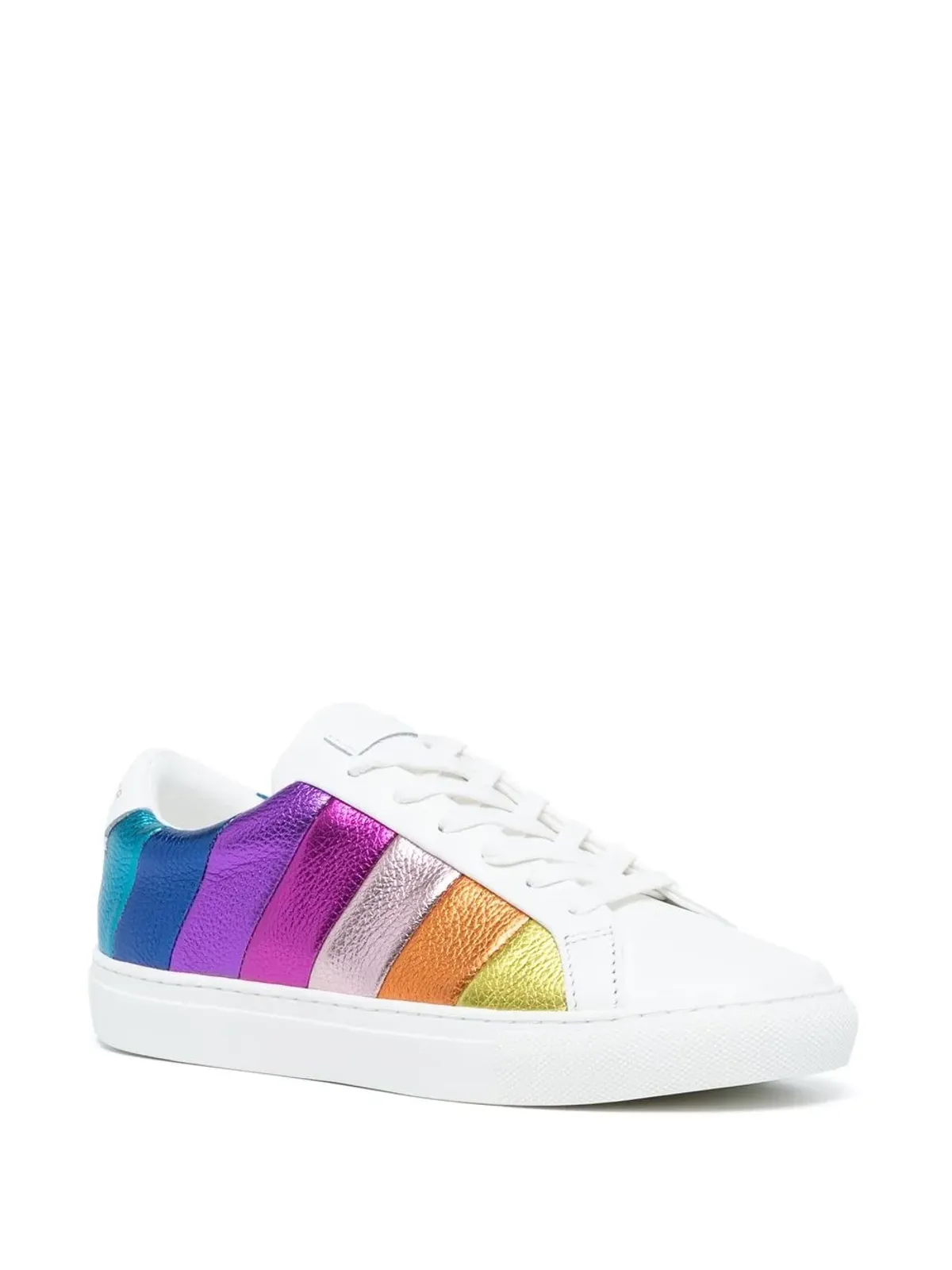Kurt Geiger London Lane rainbow-stripe ロー・トップスニーカー - 画像2
