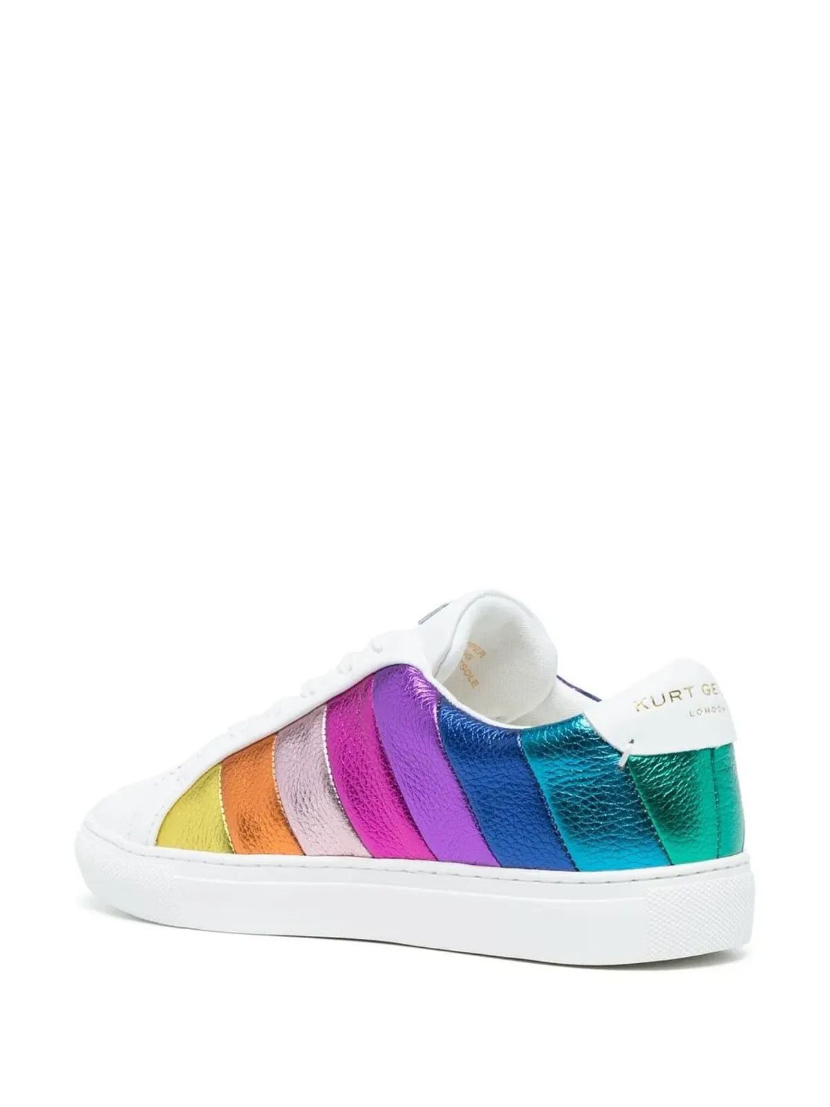 Kurt Geiger London Lane rainbow-stripe ロー・トップスニーカー - 画像3