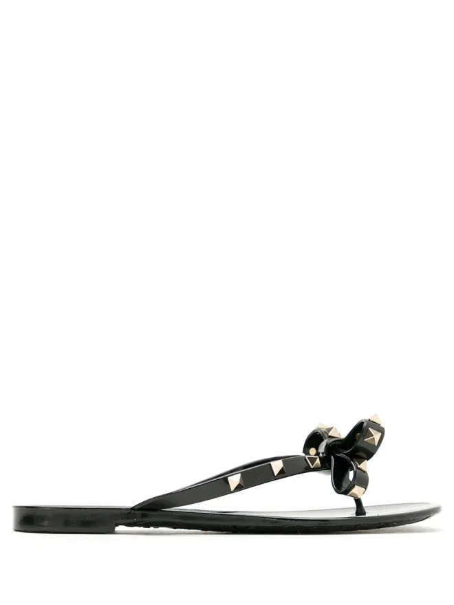 Valentino Garavani Valentino Garavani ロックスタッド ボウディテール サンダルの商品画像