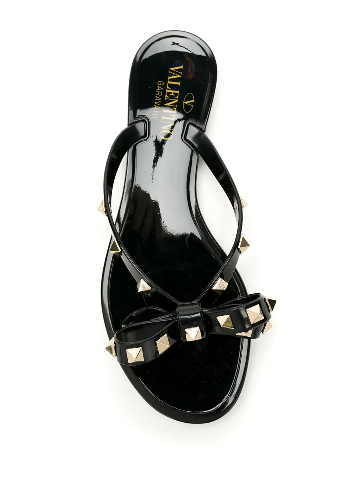 Valentino Garavani ロックスタッド ボウディテール サンダル - 画像4