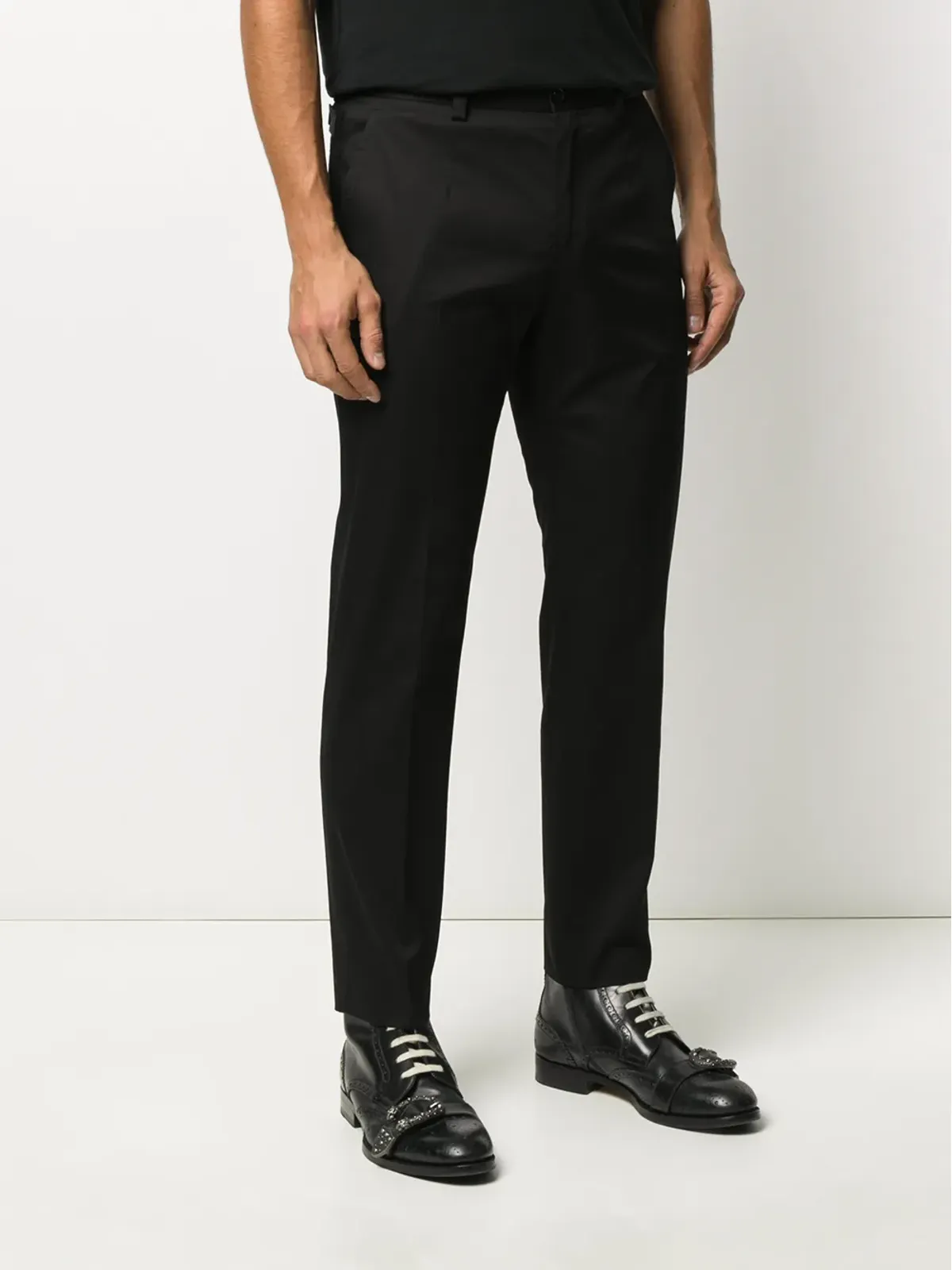 Dolce & Gabbana ストレッチコットン テーラードパンツ - 画像3