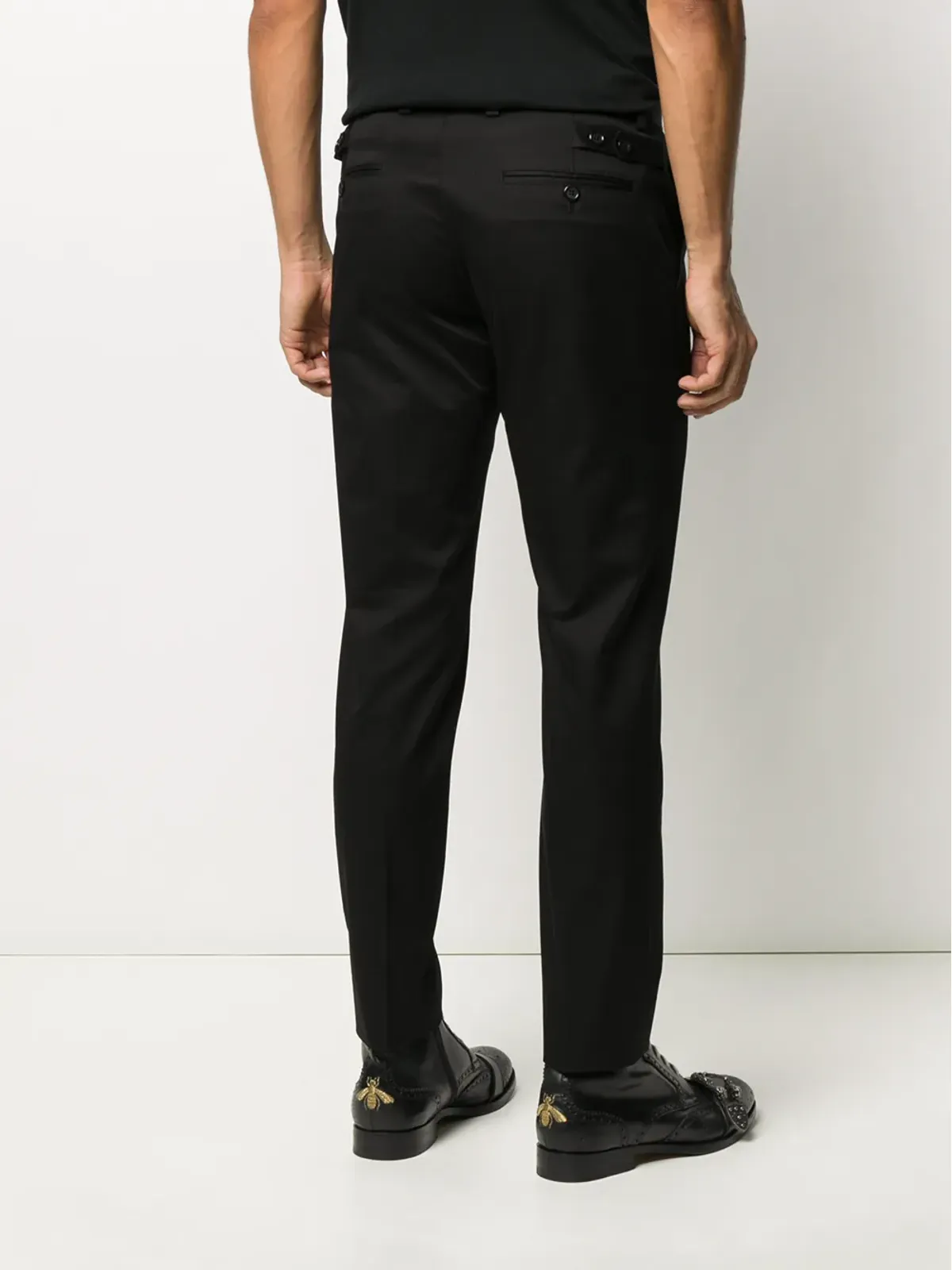 Dolce & Gabbana ストレッチコットン テーラードパンツ - 画像4