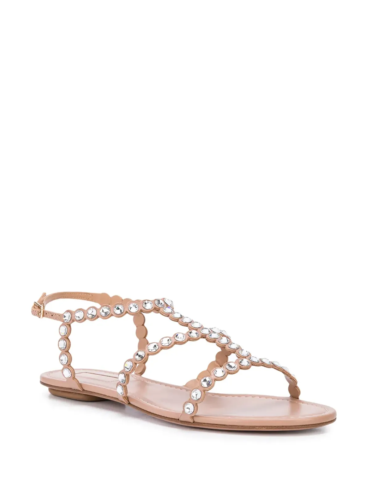 Aquazzura テキーラ クリスタル装飾サンダル - 画像2