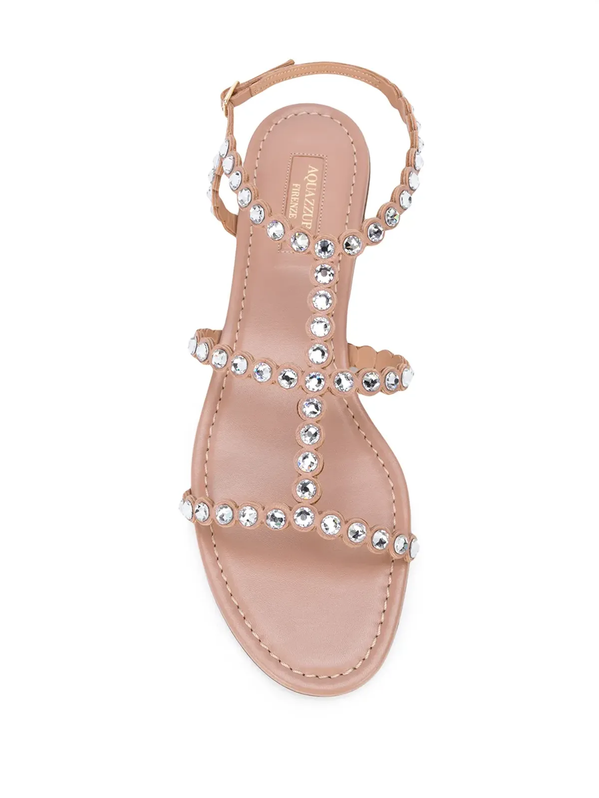 Aquazzura テキーラ クリスタル装飾サンダル - 画像4