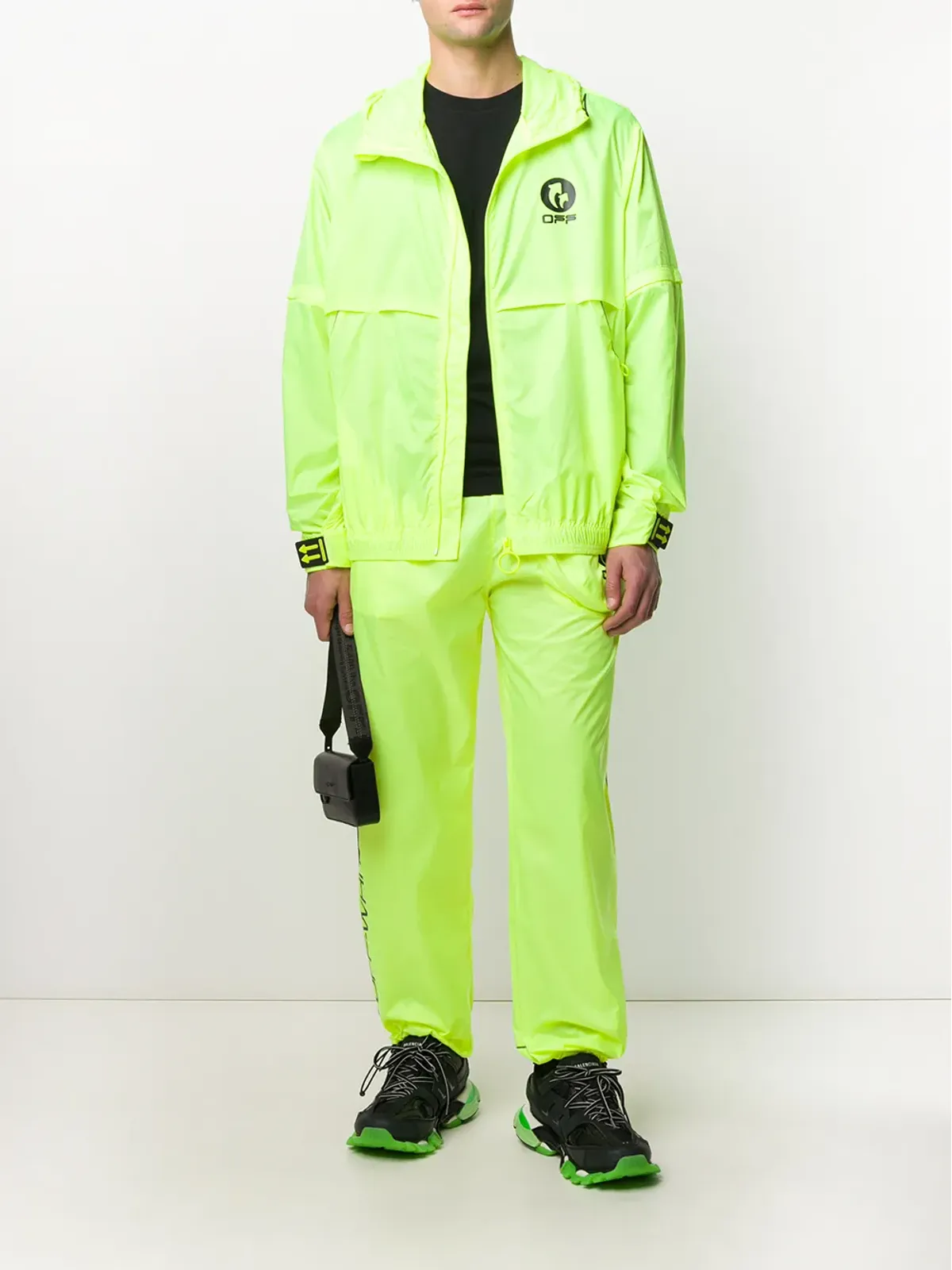Off-White ロゴプリント トラックパンツ - イエロー - 画像2