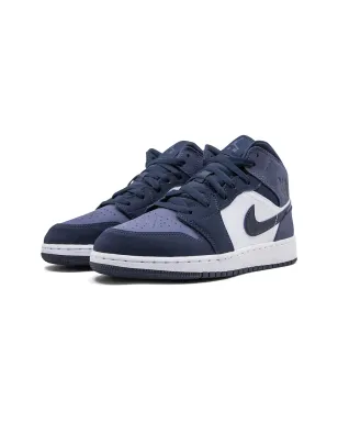 Jordan Kids エアジョーダン1 ミッド サンドドパープル スニーカー - サムネイル2