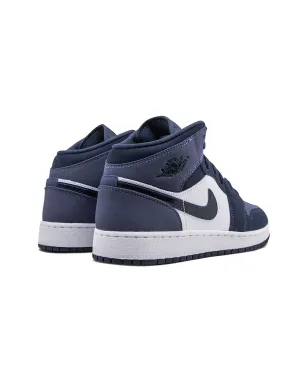 Jordan Kids エアジョーダン1 ミッド サンドドパープル スニーカー - サムネイル3