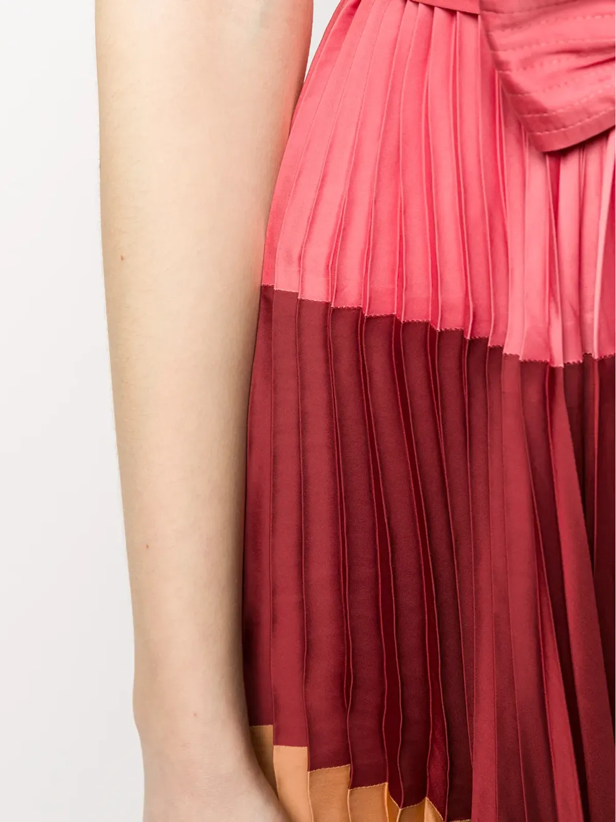 Ulla Johnson ピンクのプリーツストライプドレス - 画像5
