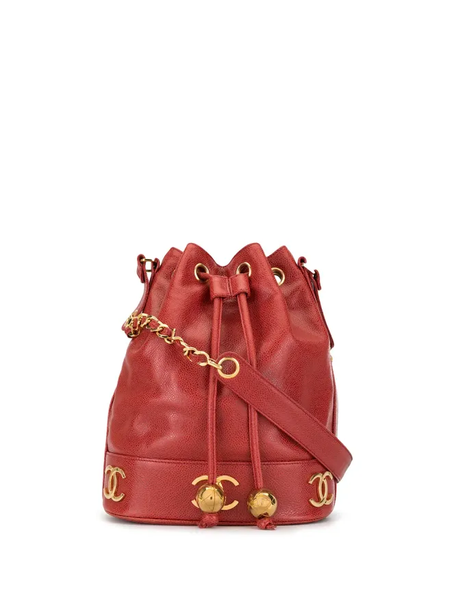 CHANEL Pre-Owned CHANEL ビンテージ 1994-1999 トリプルCC ショルダーバッグ - レッドの商品画像