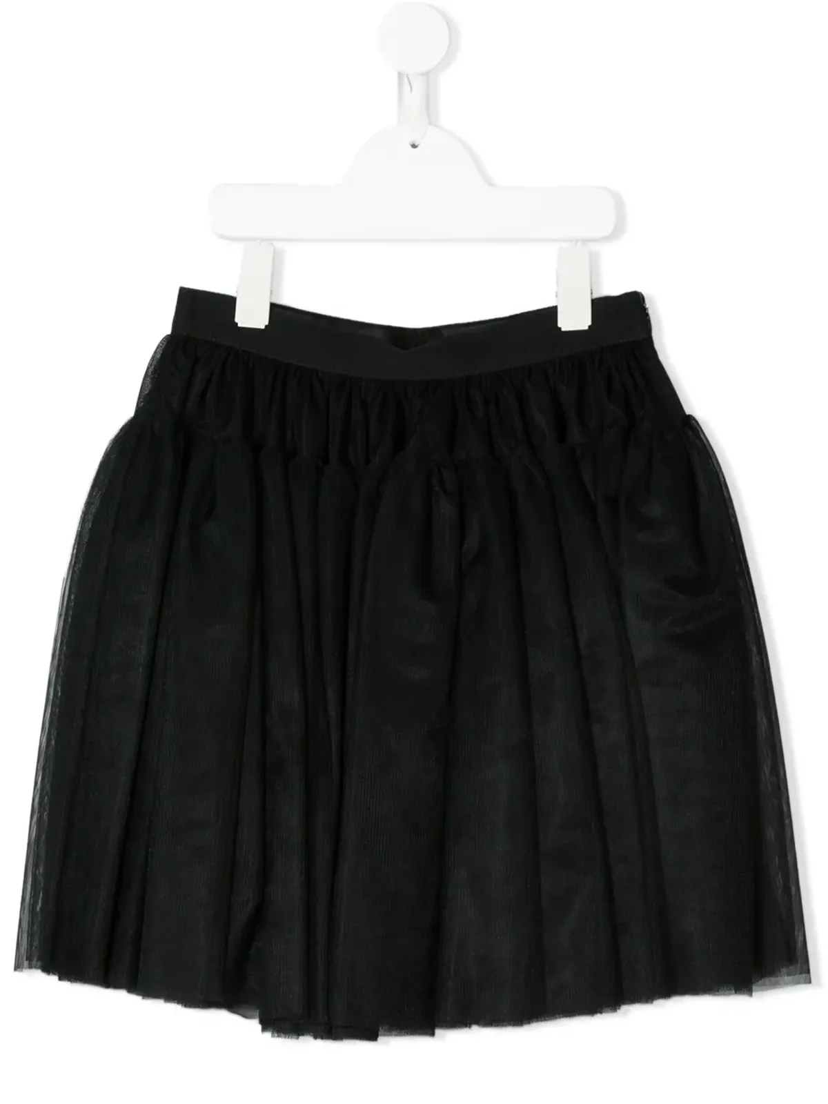 Dolce & Gabbana Kids シャーリングミニスカート ブラック - 画像1