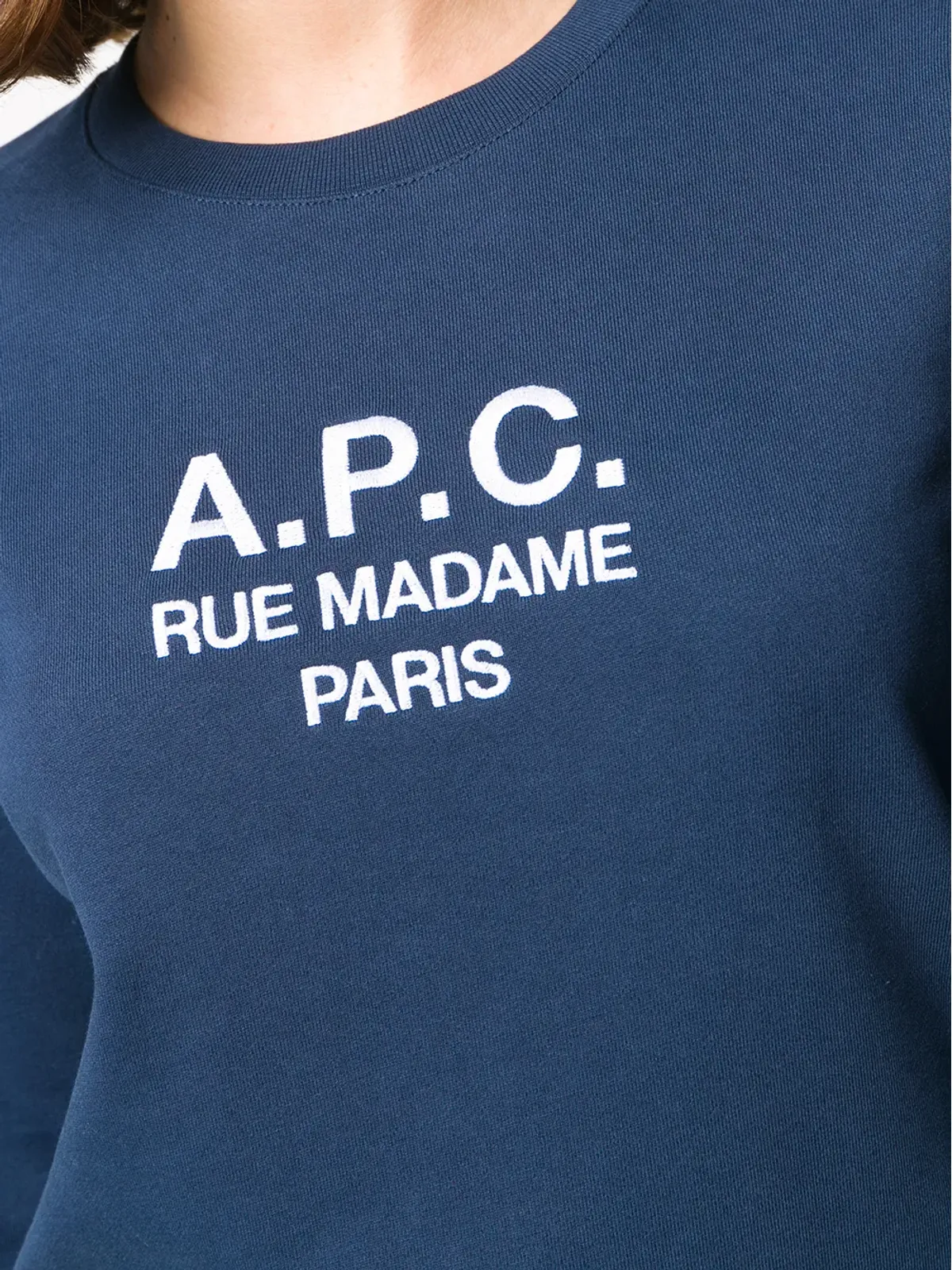 A.P.C. Tina ロゴ刺繍スウェット - 画像5