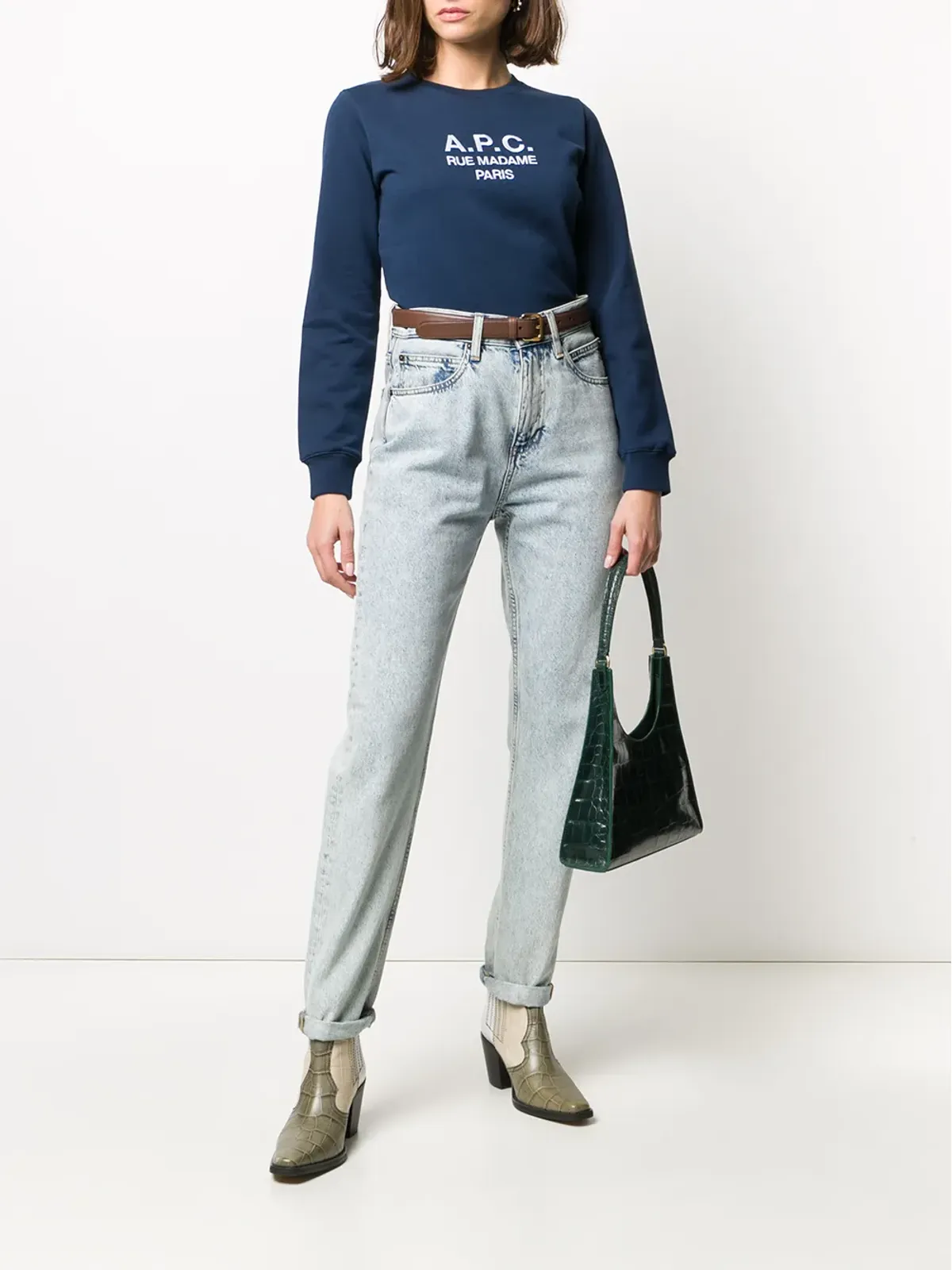 A.P.C. Tina ロゴ刺繍スウェット - 画像2