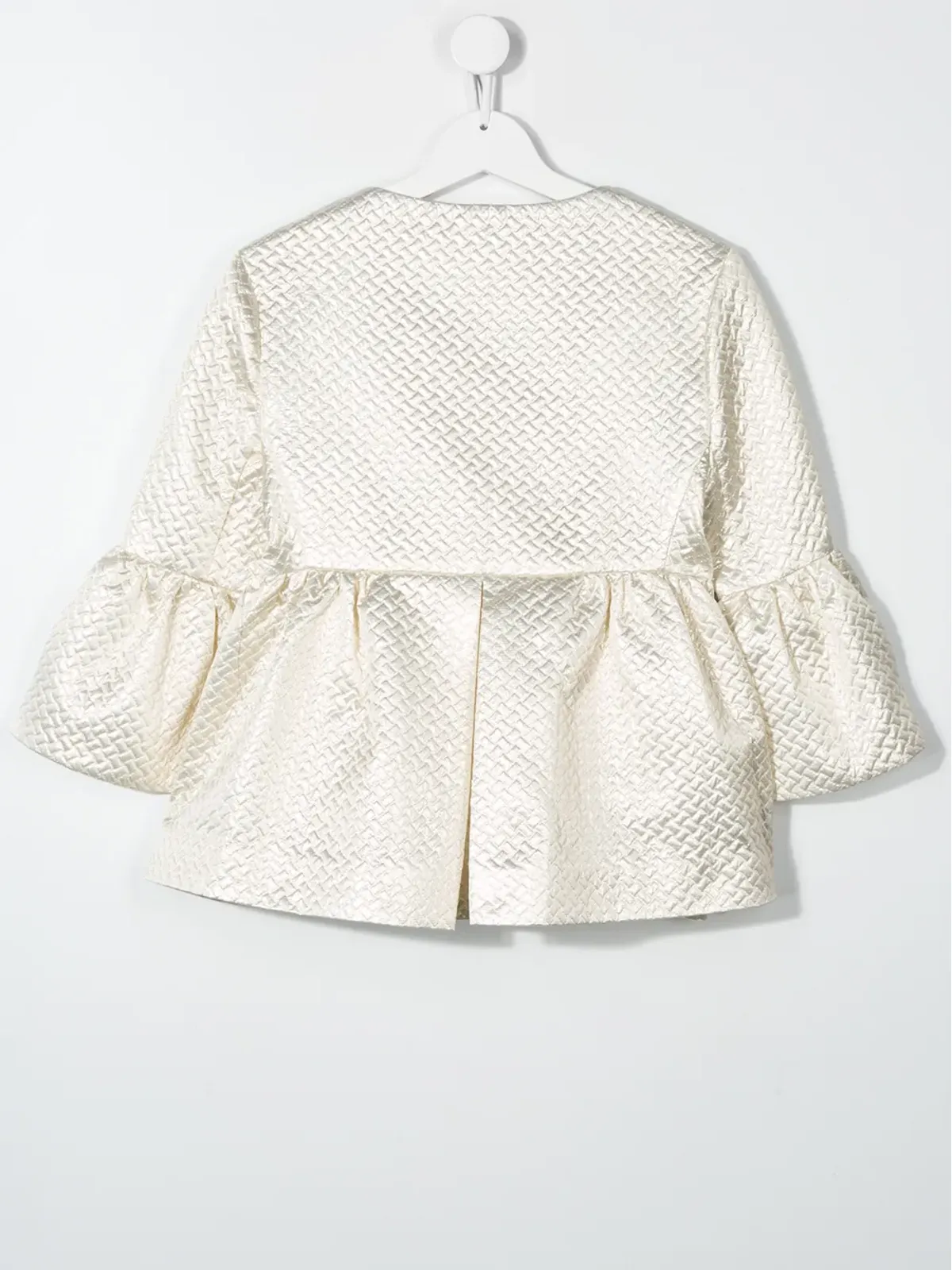 Monnalisa TEEN textured jacket - Gold - 画像2