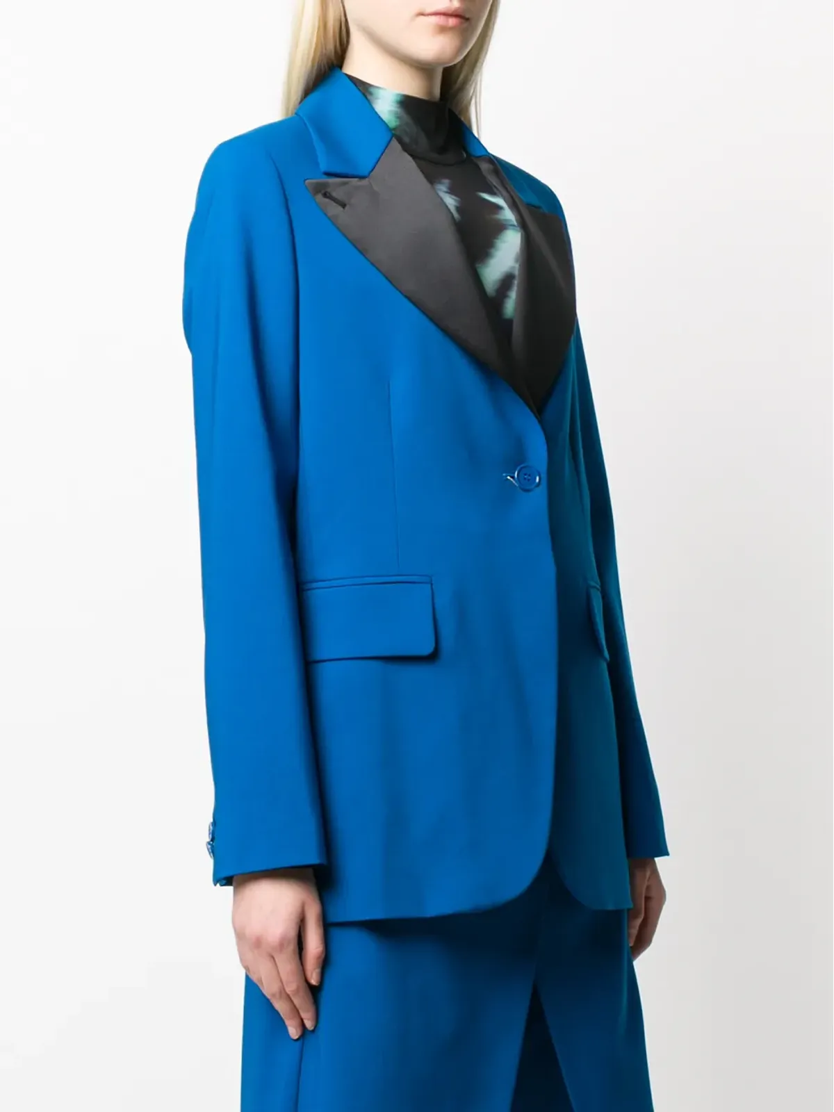 MM6 Maison Margiela コントラストラペル ブレザー - 画像3