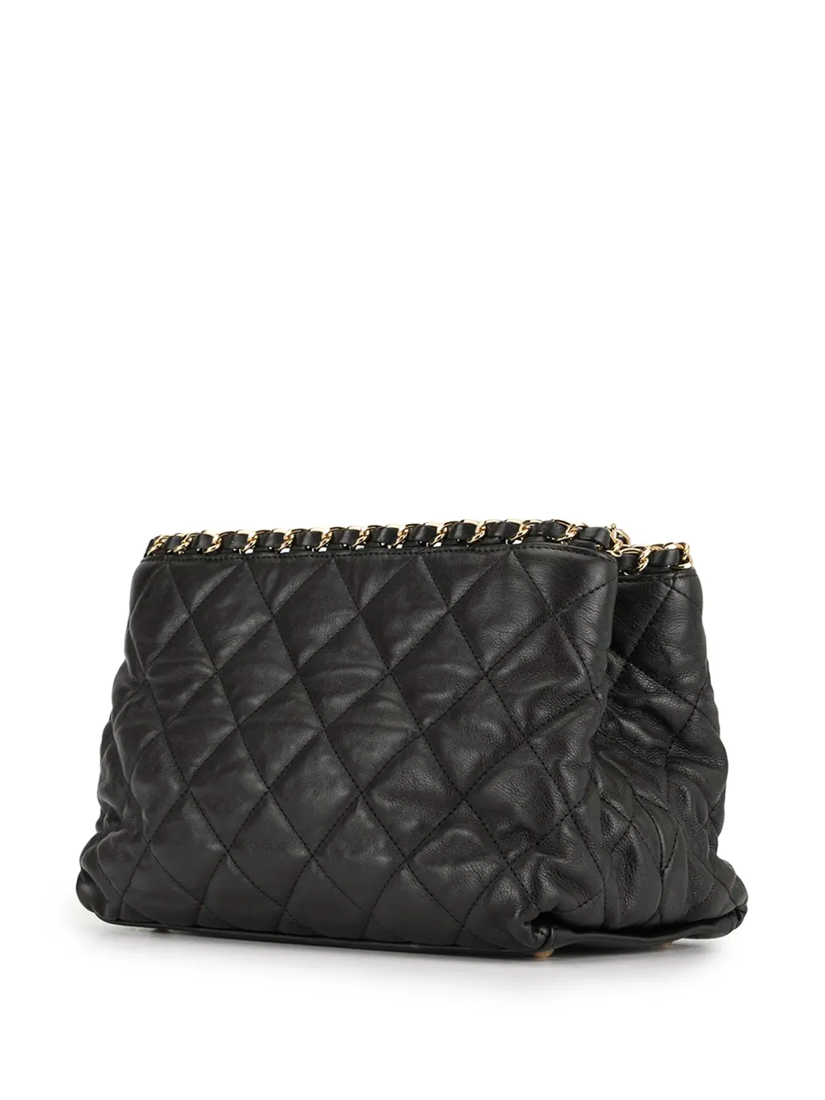 CHANEL Pre-Owned small quilted chain shoulder bag - Black - 画像3