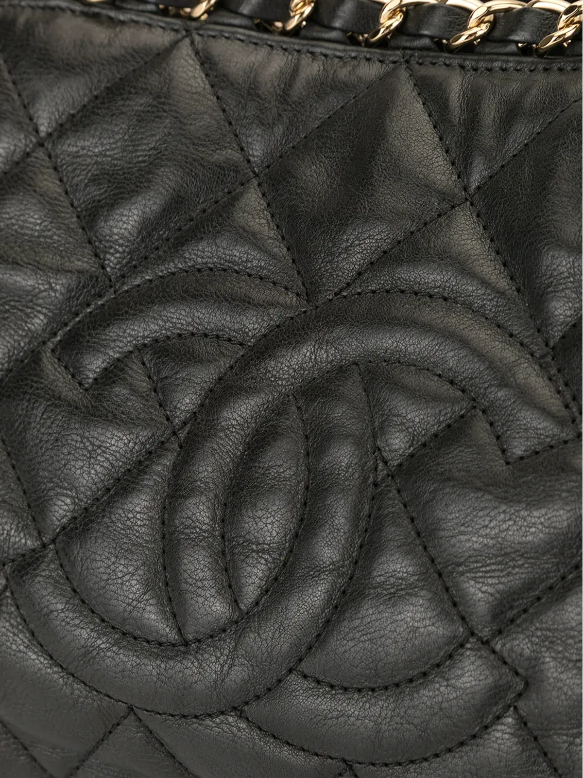 CHANEL Pre-Owned small quilted chain shoulder bag - Black - 画像4