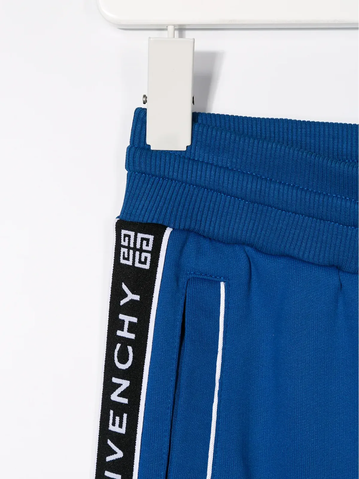 Givenchy Kids ドローストリング ロゴショーツ（ブルー） - 画像3