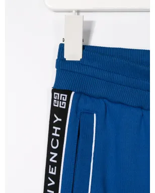 Givenchy Kids ドローストリング ロゴショーツ（ブルー） - サムネイル3