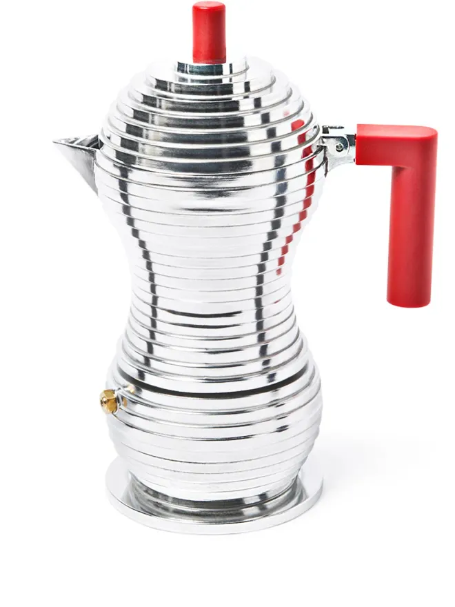 Alessi Alessi Pulcina 幾何学エスプレッソポット - シルバーの商品画像