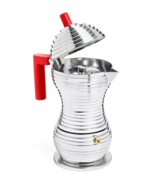 Alessi Pulcina 幾何学エスプレッソポット - シルバー - サムネイル2