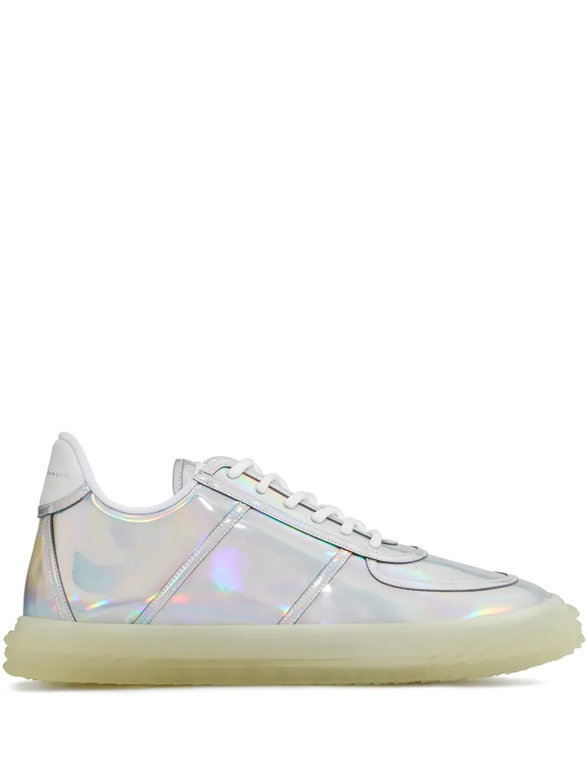 Giuseppe Zanotti ロートップ ホログラフィックエフェクト スニーカー - ホワイト - 画像1
