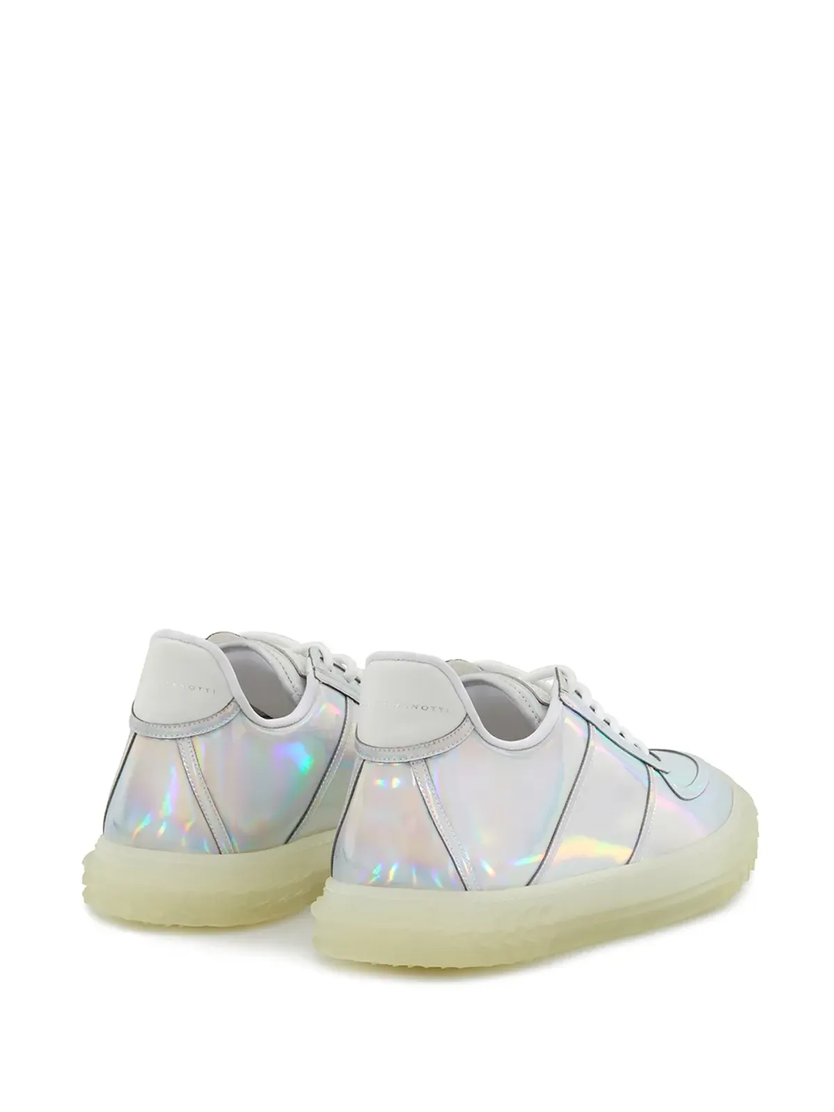 Giuseppe Zanotti ロートップ ホログラフィックエフェクト スニーカー - ホワイト - 画像3