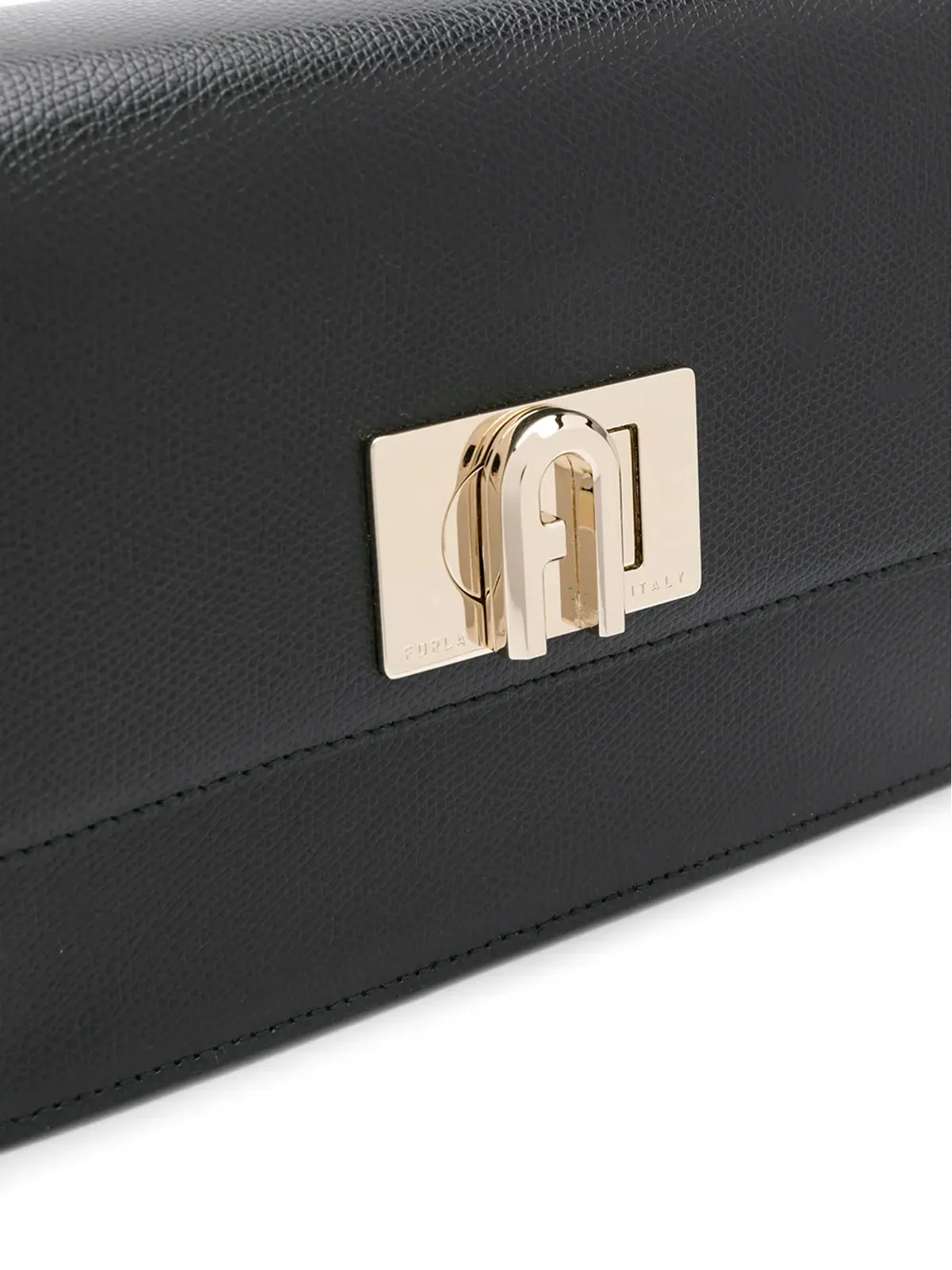 Furla モノグラム クラスプ クロスボディバッグ - Black - 画像4